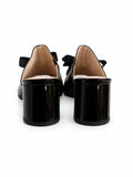 Sabot Dama Din Piele Naturala Negru Cu Accesoriu