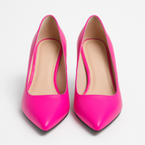 Pantofi Dama Din Piele Naturala Roz 558