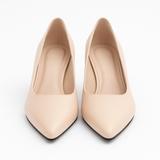 Pantofi Dama Din Piele Naturala Nude Cu Flori 786