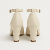 Pantofi Dama Din Piele Naturala Bej 102