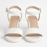 Sandale Dama Din Piele Naturala Alb 813