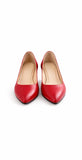 Pantofi Dama Din Piele Naturala Roșu 558