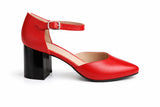 Pantofi Damă Din Piele Naturală Roșu 1192