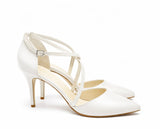 Pantofi Dama Din Piele Naturala Alb 860