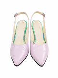 Pantofi Dama Din Piele Naturala Lila Pastel 842