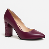 Pantofi Dama Din Piele Naturala Mov 871