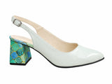 Pantofi Dama Din Piele Naturală Verde Mentă 842