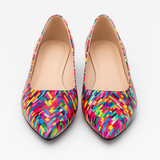 Balerini Dama Din Piele Naturala Multicolor 1249