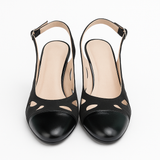 Pantofi Dama Din Piele Naturala Negru Velur 245