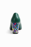 Pantofi Dama Din Piele Naturala Verde 823
