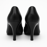 Pantofi Dama Din Piele Naturala Negru Cu Funda 739