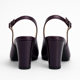 Pantofi Dama Din Piele Naturala Mov 702