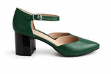 Pantofi Damă Din Piele Naturală Verde 1192
