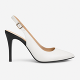 Pantofi Dama Din Piele Naturala Alb 875