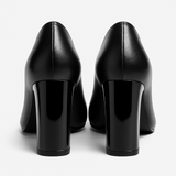 Pantofi Dama Din Piele Naturala Negru Cu Funda 871