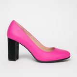 Pantofi Dama Din Piele Naturala Roz 823