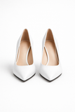 Pantofi Dama Din Piele Naturala Alb 707