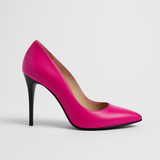 Pantofi Dama Din Piele Naturala Roz 707