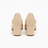 Pantofi Dama Din Piele Naturală Nude Cu Albinuță 814