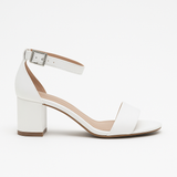 Sandale Dama Din Piele Naturala Alb 813