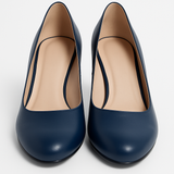 Pantofi Dama Din Piele Naturala Bleumarin 823