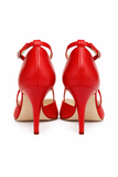 Pantofi Dama Din Piele Naturala Roșu 860