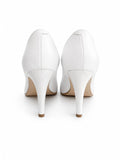 Pantofi Dama Din Piele Naturala Alb 872