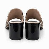 Saboti Dama Din Piele Naturala Leopard