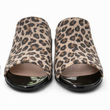 Saboti Dama Din Piele Naturala Leopard