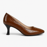 Pantofi Dama Din Piele Naturala Maro 558
