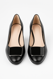 Pantofi Dama Din Piele Naturala Negru Cu Accesoriu 826