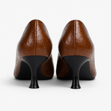 Pantofi Dama Din Piele Naturala Maro 558