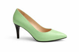 Pantofi Dama Din Piele Naturala Verde Menta 872