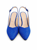 Pantofi Dama Din Piele Naturala Albastru Electric 842