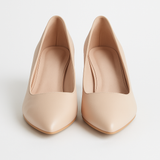 Pantofi Dama Din Piele Naturala Nude 558