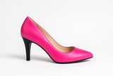 Pantofi Dama Din Piele Naturala Roz 558