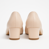 Pantofi Dama Din Piele Naturala Nude Cu Albinuță 103
