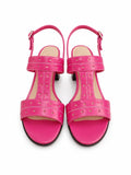 Sandale Dama Din Piele Naturala Fucsia 149