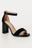 Sandale Dama Din Piele Naturala Negru Velur 813