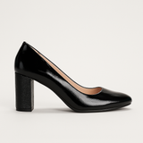 Pantofi Dama Din Piele Naturala Negru Lac 823