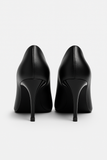 Pantofi Dama Din Piele Naturala Negru 558