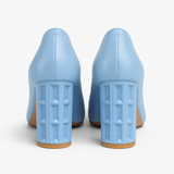 Pantofi Dama Din Piele Naturala Albastru Deschis 871