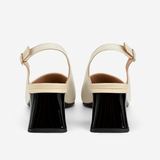 Pantofi Dama Din Piele Naturala Bej Cu Lac 929