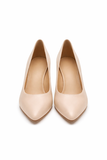 Pantofi Dama Din Piele Naturala Nude 558