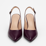 Pantofi Dama Din Piele Naturala Mov 702