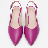 Pantofi Dama Din Piele Naturala Mov 842