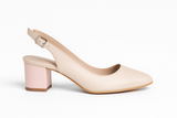 Pantofi Dama Din Piele Naturala Nude 842