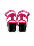 Sandale Dama Din Piele Naturala Fucsia 149