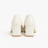 Pantofi Dama Din Piele Naturala Bej Sidefat 823