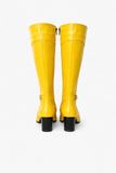 Cizme dama din piele naturală Galben 704